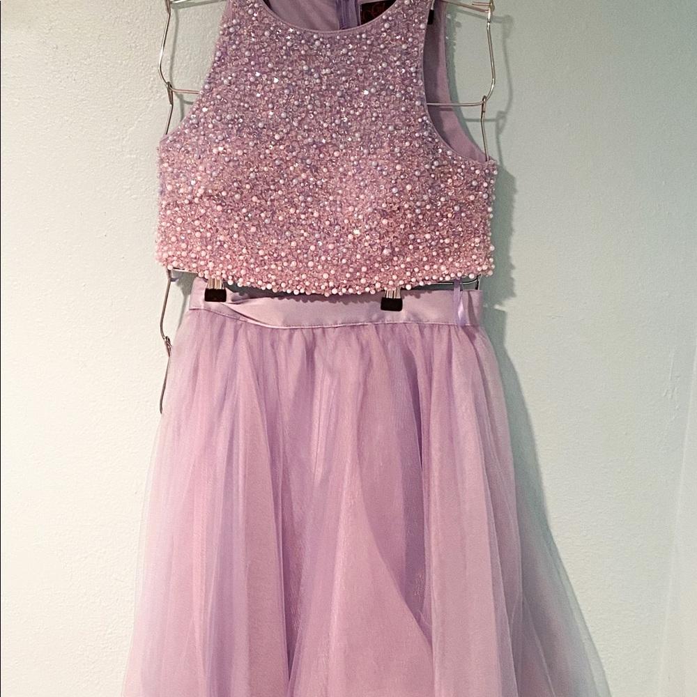 NWT two piece lavender semi dress